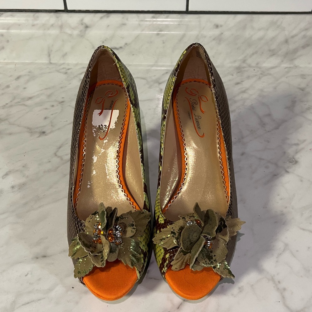Poetic License Snakeskin Pumps